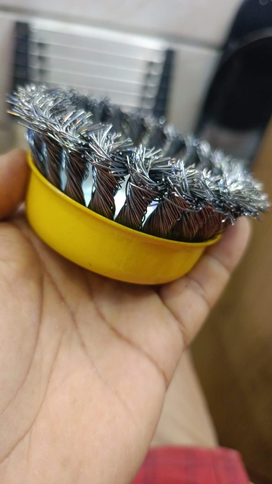 Wheel Brush  3" Drill To Metal Connector